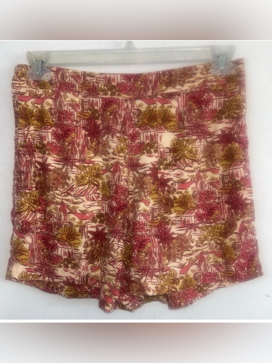 Joie Pants - Joie Women's Linen Blend Shorts Elastic Waist Side and Back Pockets Floral MED